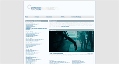 Desktop Screenshot of criterionforum.org
