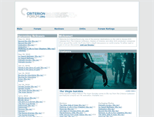 Tablet Screenshot of criterionforum.org